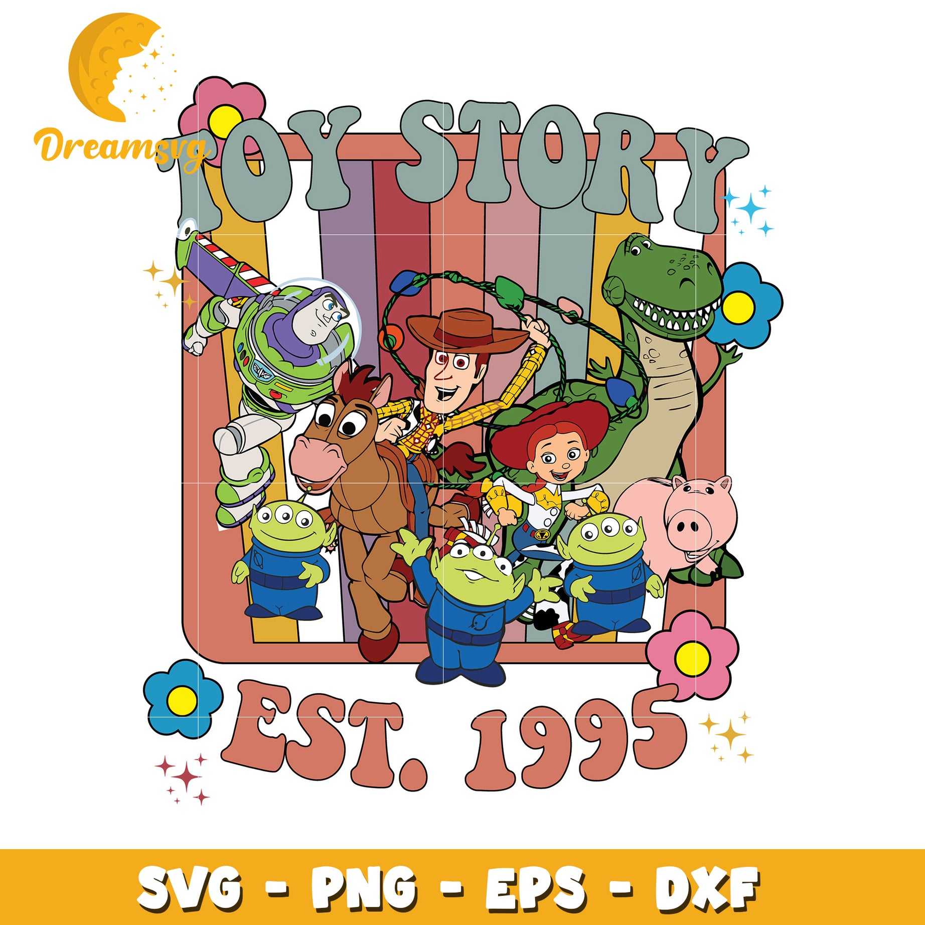 Toy Story SVG Bundle 1995 Retro
