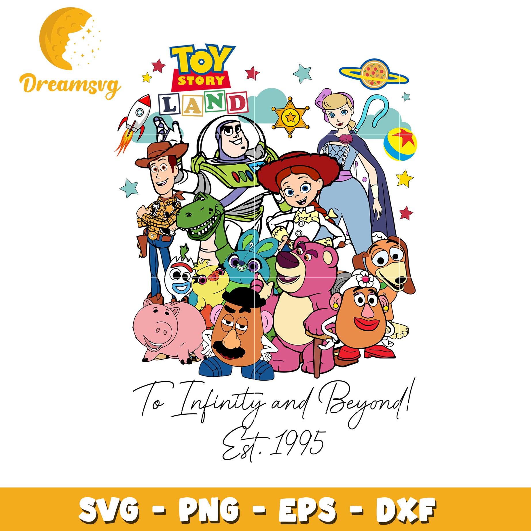 Toy Story SVG Bundle Land Characters