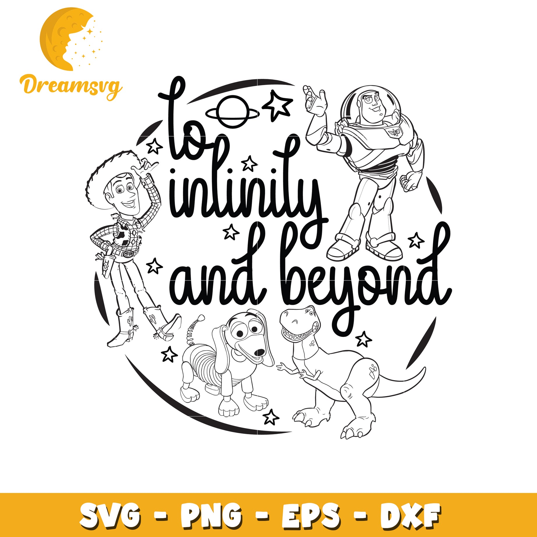 Toy Story SVG Bundle To Infinity PNG, EPS, DXF