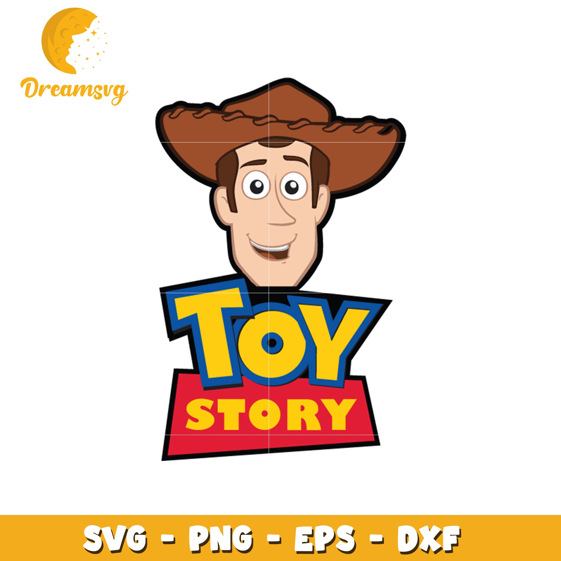 Toy Story SVG Cut File Woody Head