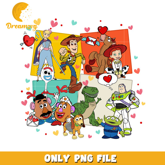 Toy Story Valentines PNG Characters
