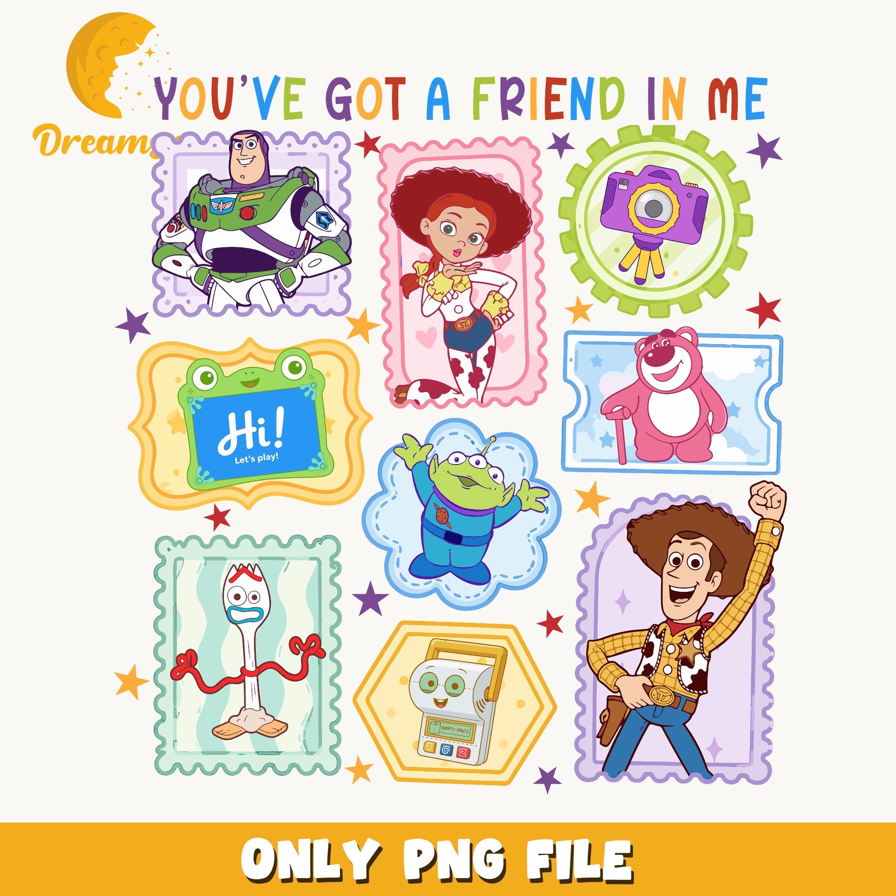 Toy Story Characters Bundle PNG, Woody Buzz Lightyear PNG, Disney PNG