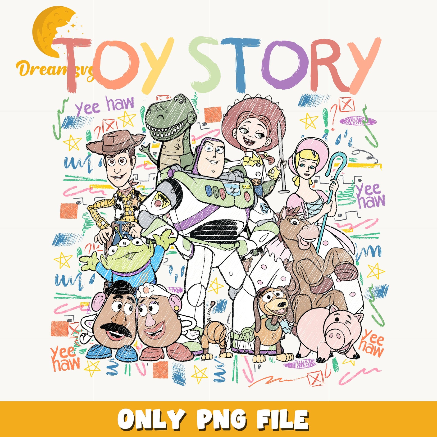 Toy Story Characters PNG, Woody Buzz Lightyear PNG, Disney PNG
