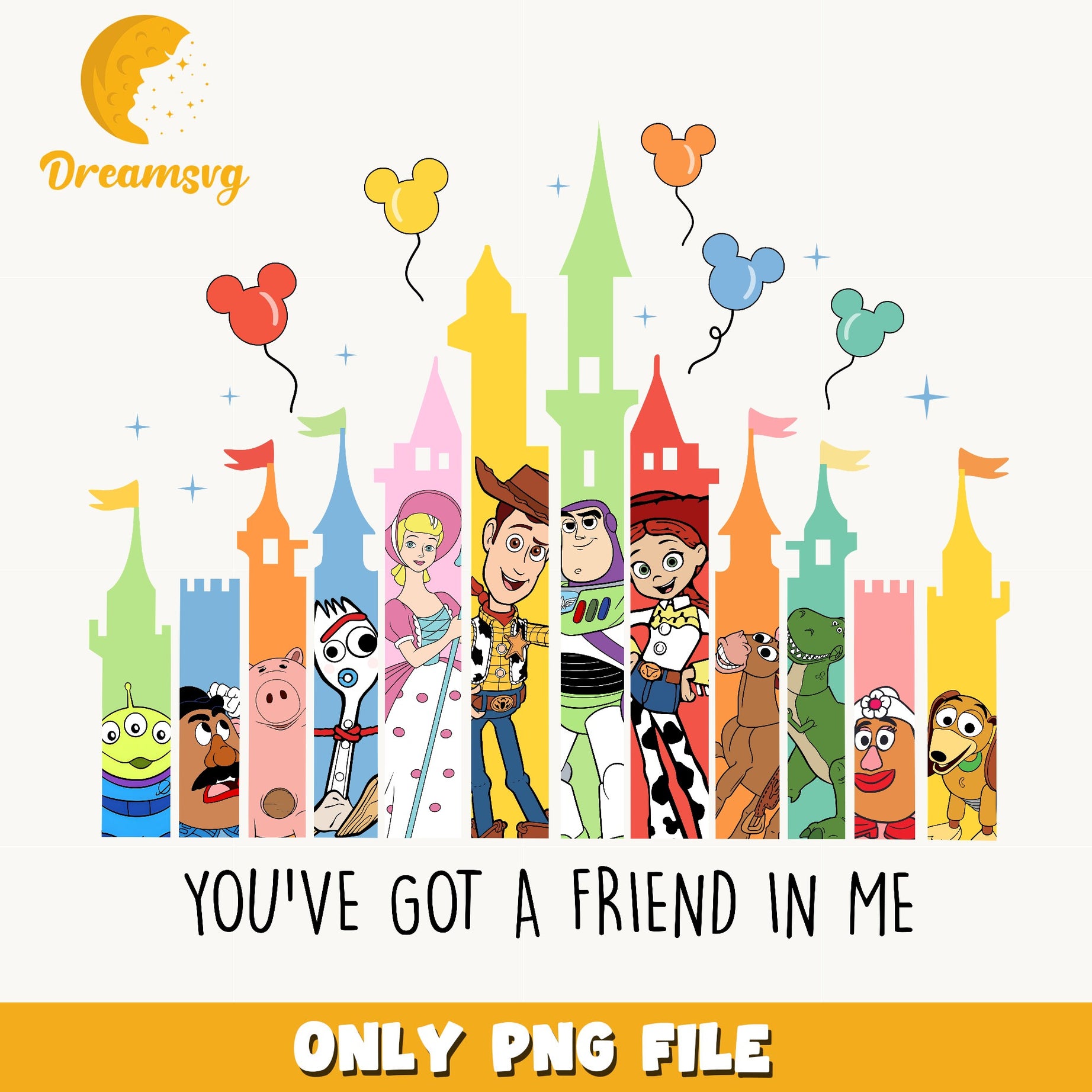 Toy Story Characters PNG, Youve Got A Friend In Me, Disney PNG