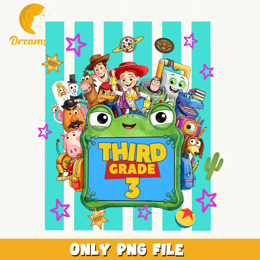 Toy Story Third Grade PNG, Disney School, Kids PNG