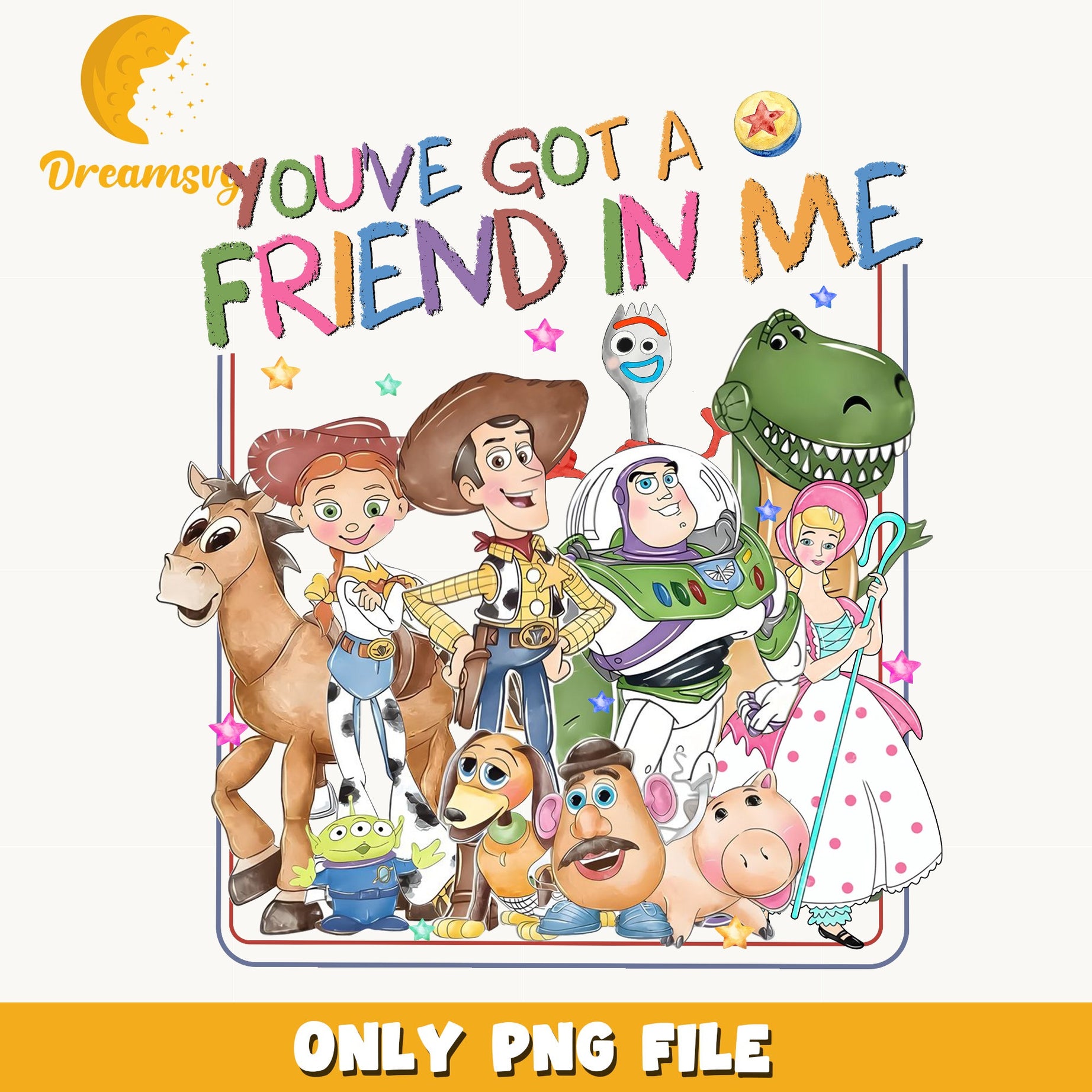 Toy Story You've Got A Friend In Me PNG, Woody Buzz PNG, Disney PNG