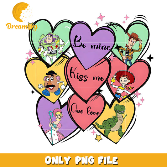 Toy story be mine candy heart png, Toy story valentine png