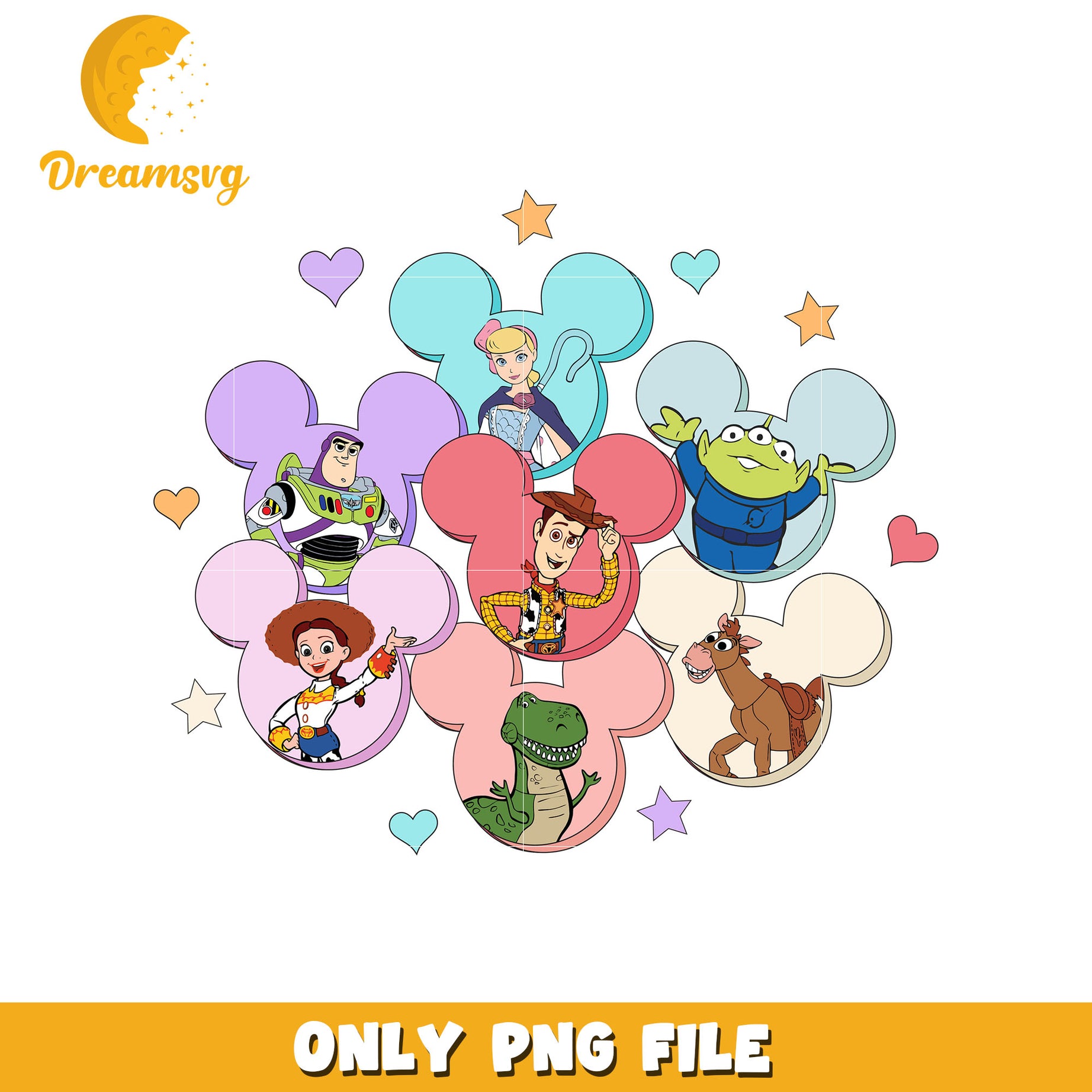 Toy story character mickey head png, disney png, valentine png