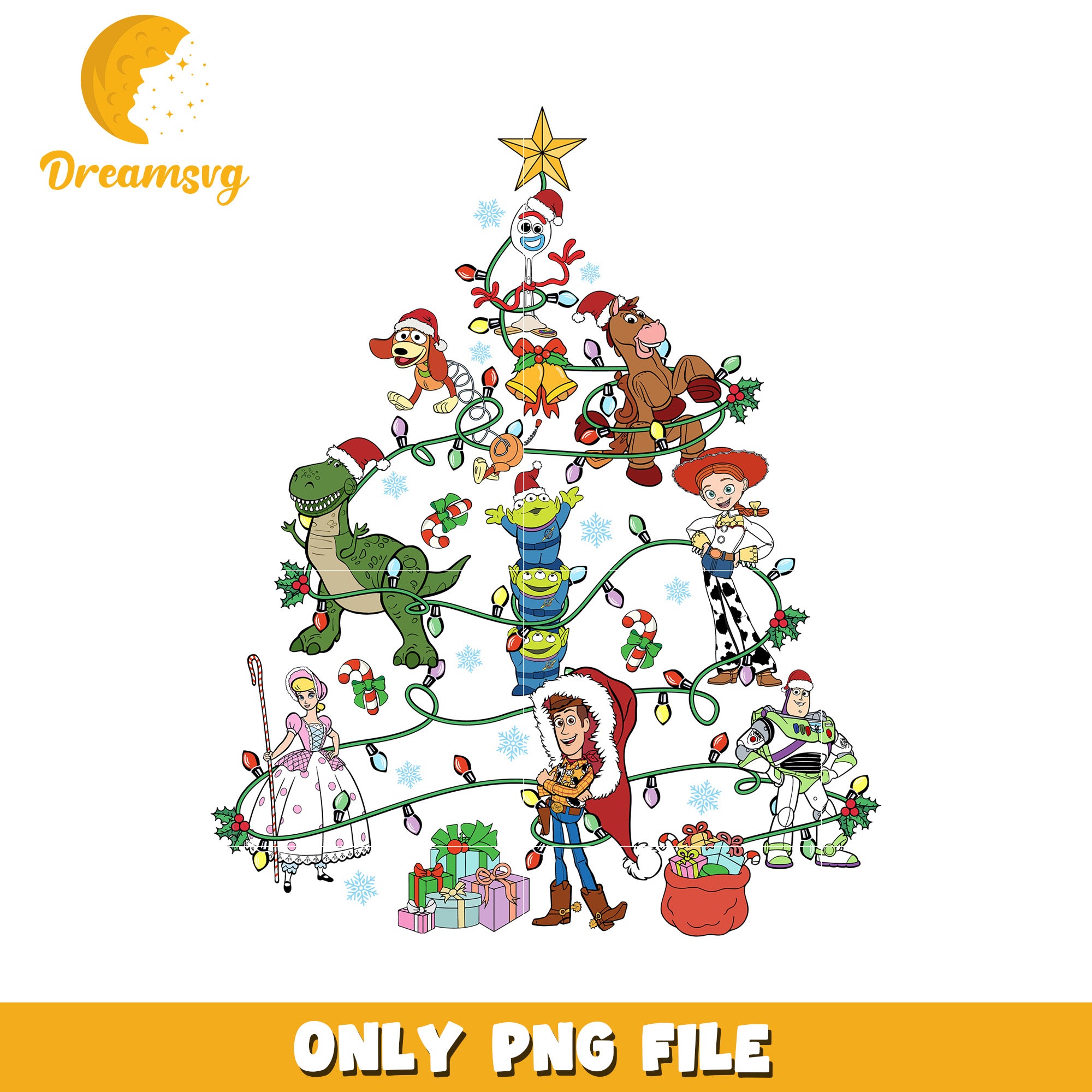 Toy story christmas png, disney png, happy christmas png