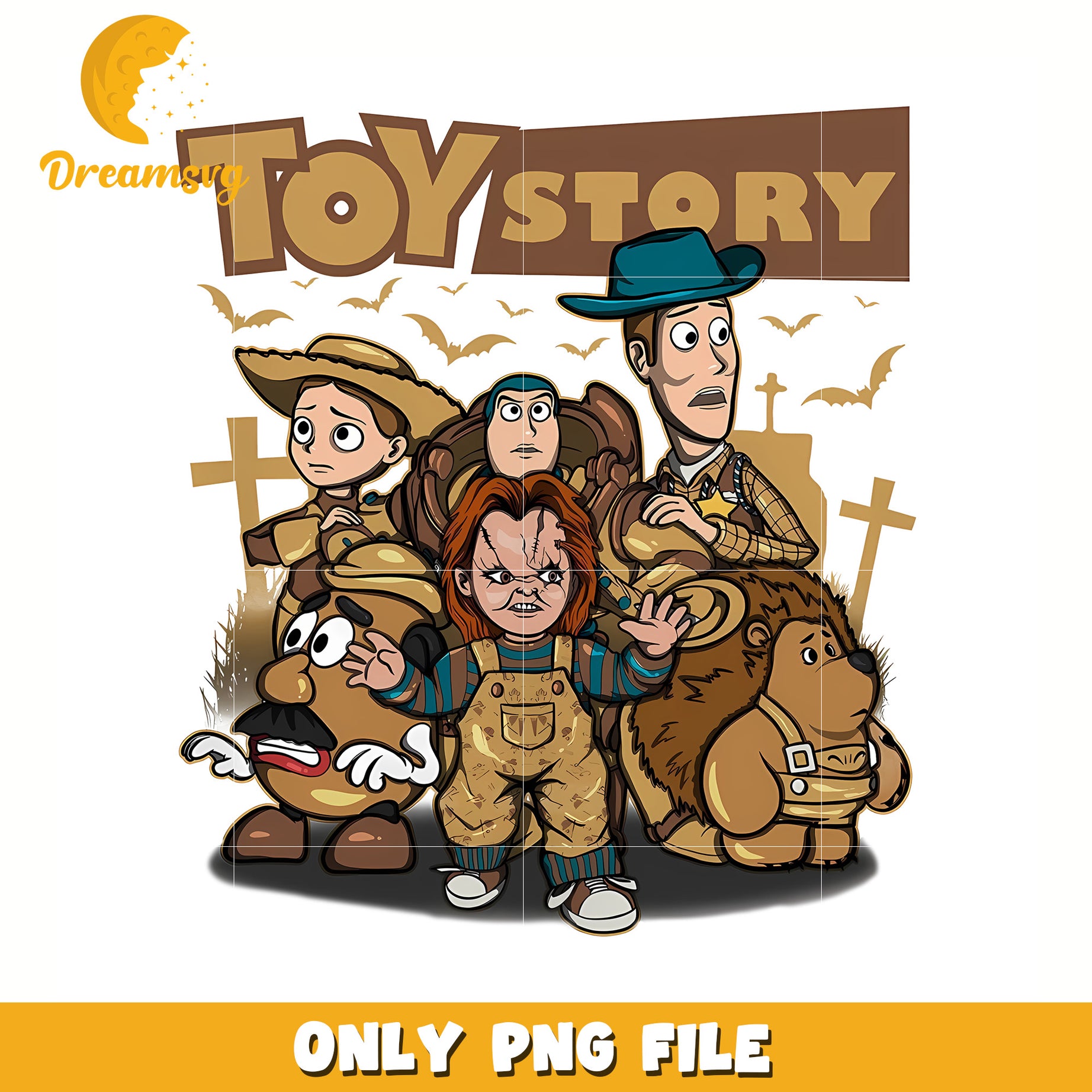 Toy story halloween png, halloween png, trick or treat png