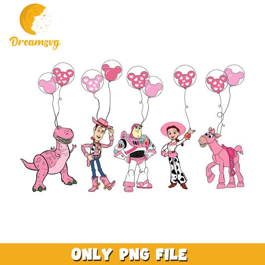Toy story mickey balloon png, valentine png, disney png
