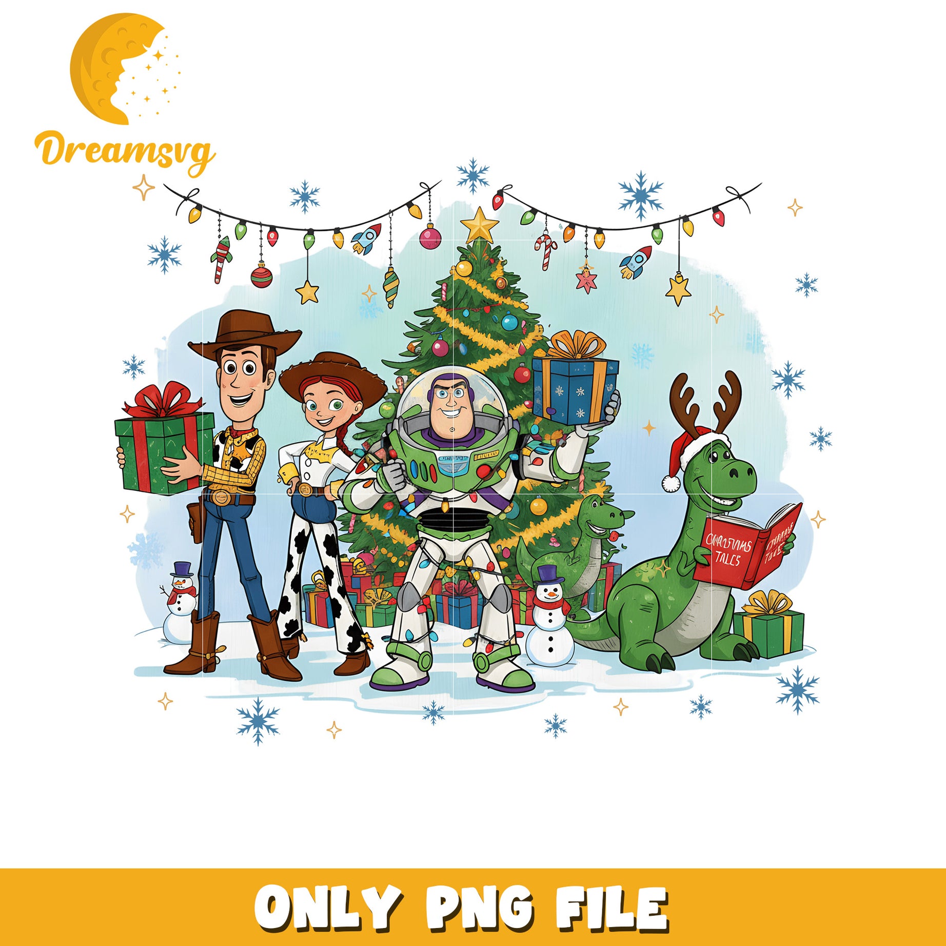 Toy story png, disney png, happy christmas png