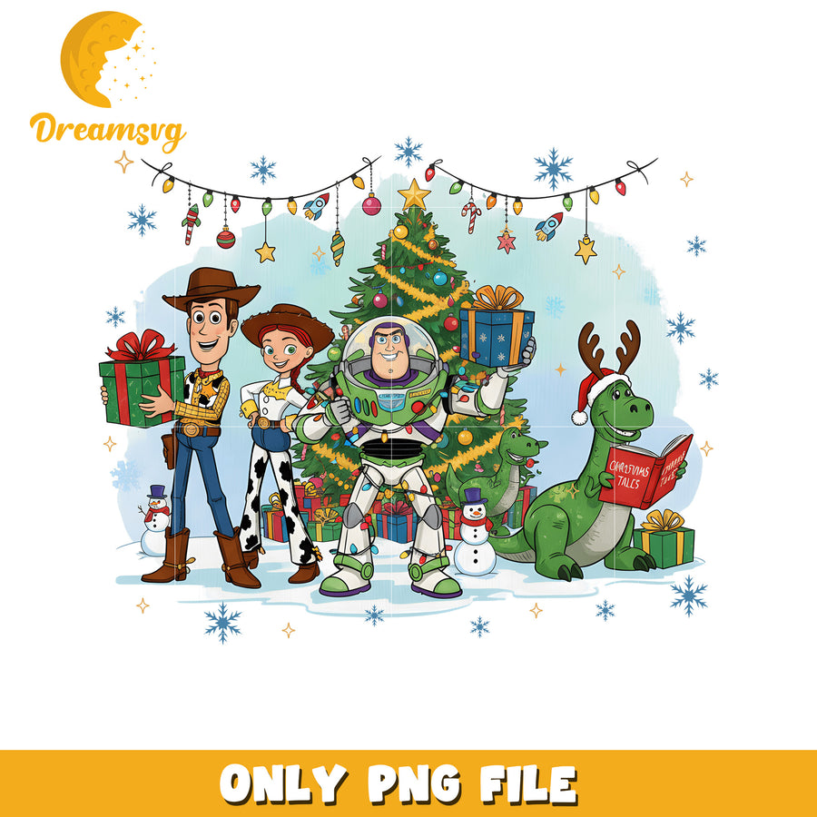 Toy story png, disney png, happy christmas png