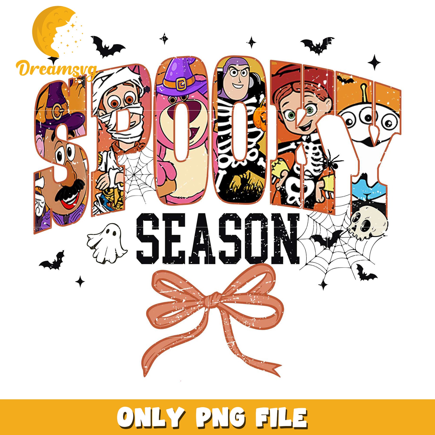 Toy story spooky season png, costumes in halloween​​​​ png, spooky season png