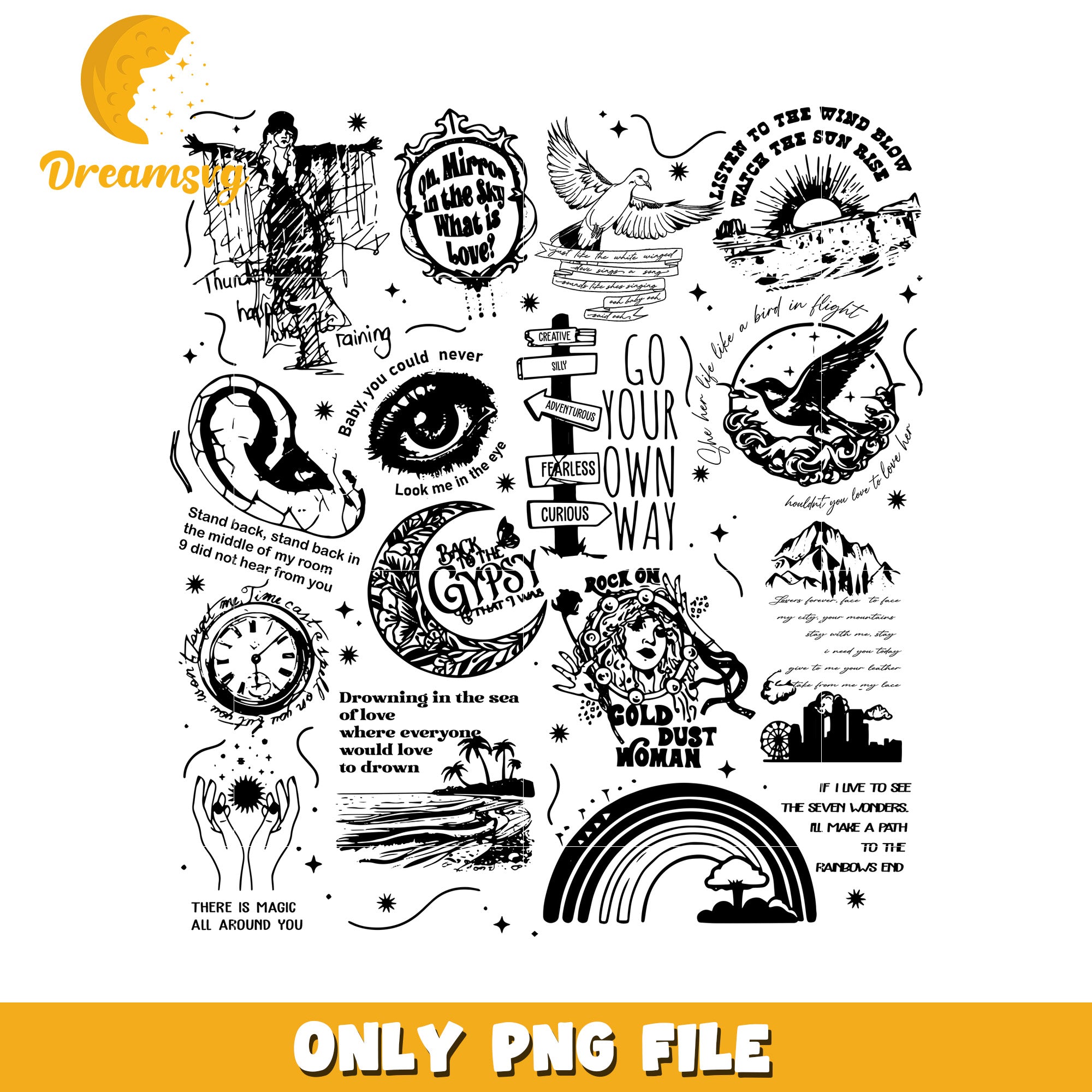 Tracklist stevie nicks png, stevie album songs png, vintage music list png