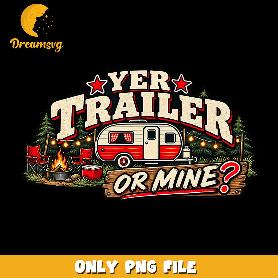 Trailer Design PNG, Camping Adventure, Outdoor Fun PNG