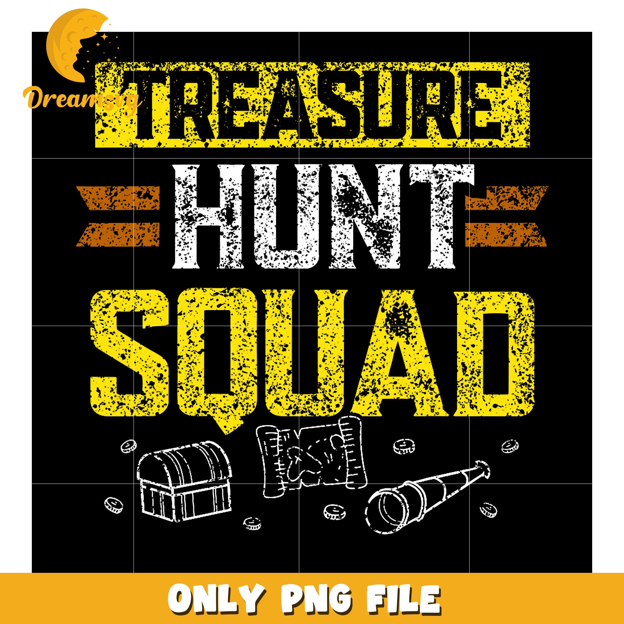 Treasure Hunt Squad PNG Graphic