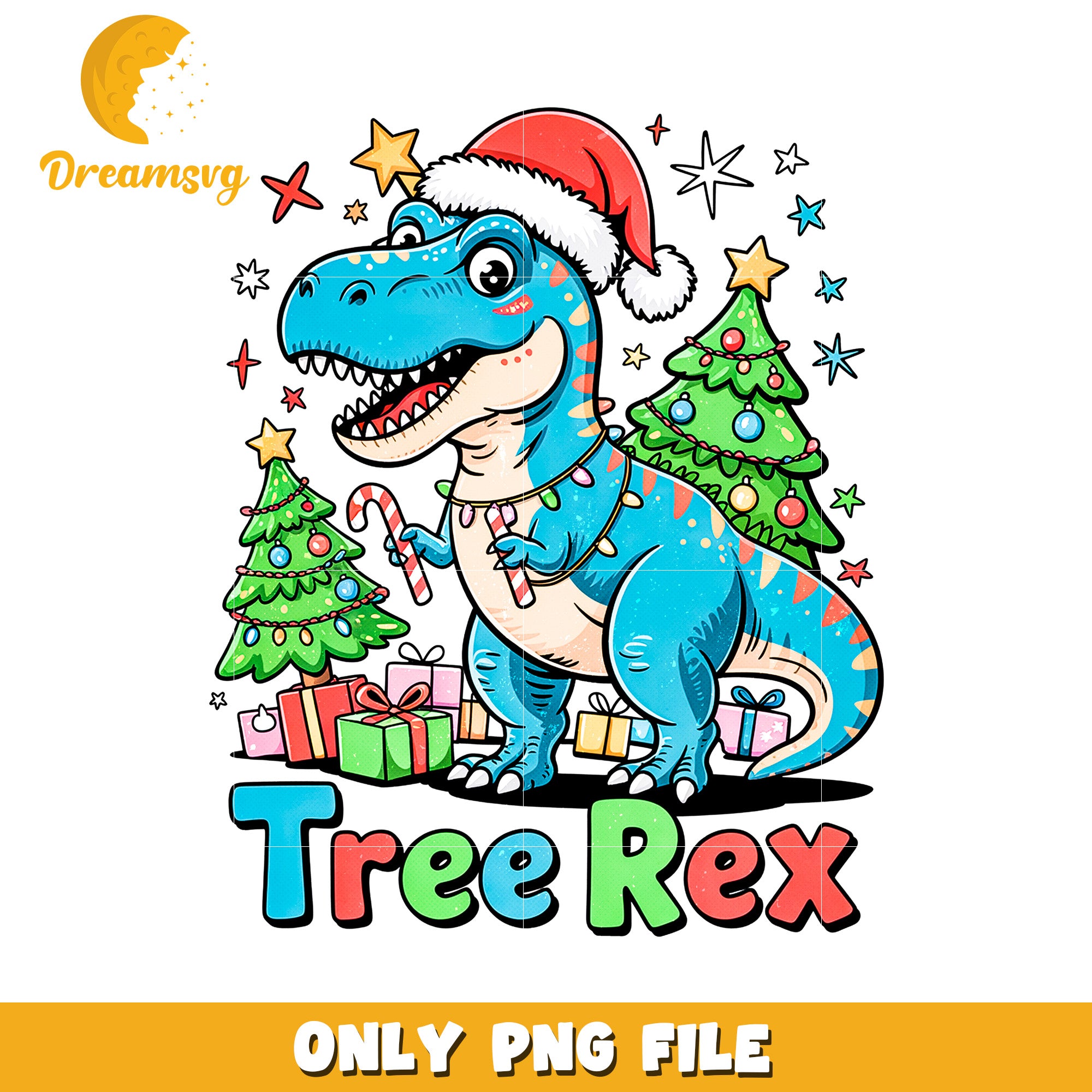 Tree christmas t rex png, christmas png, christmas tree png