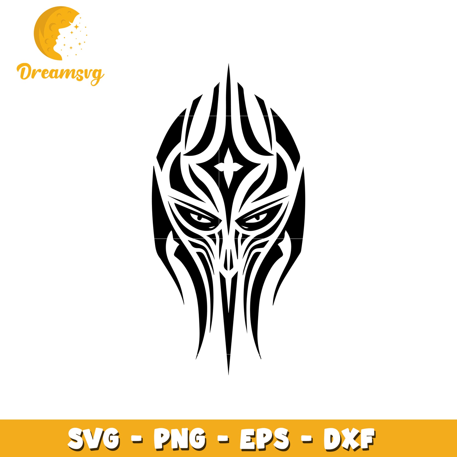 Tribal Mask PNG, SVG, EPS, DXF Download