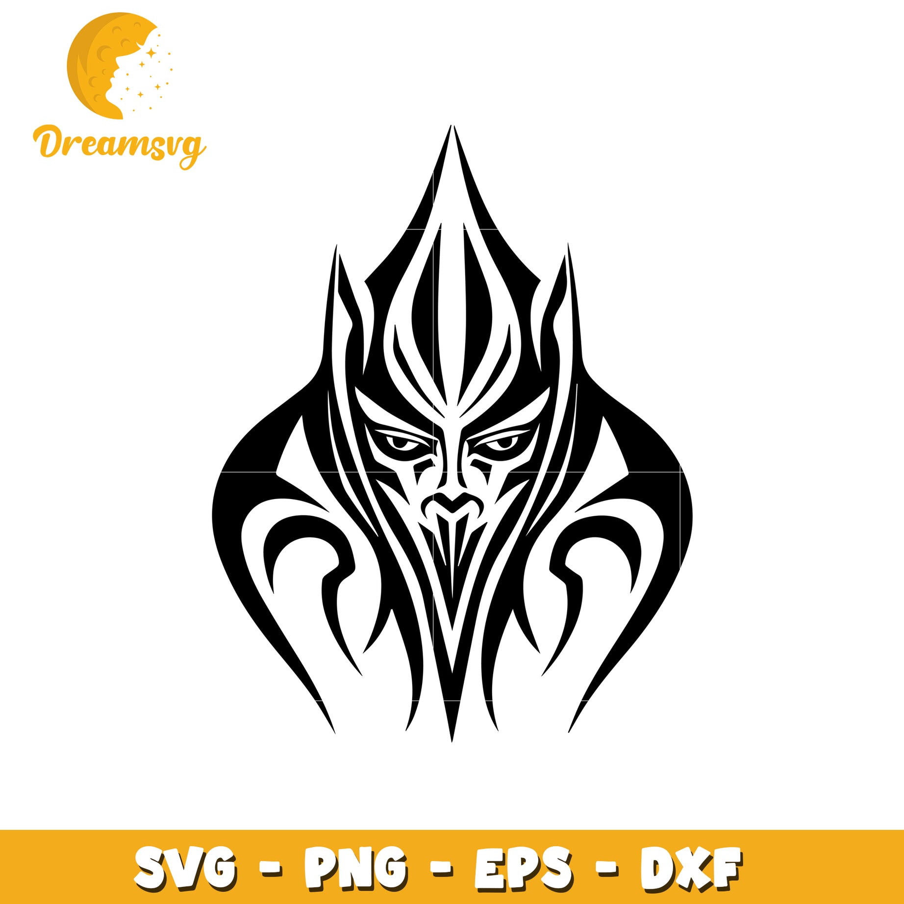 Tribal Mask SVG Art Design for Unique Craft Projects