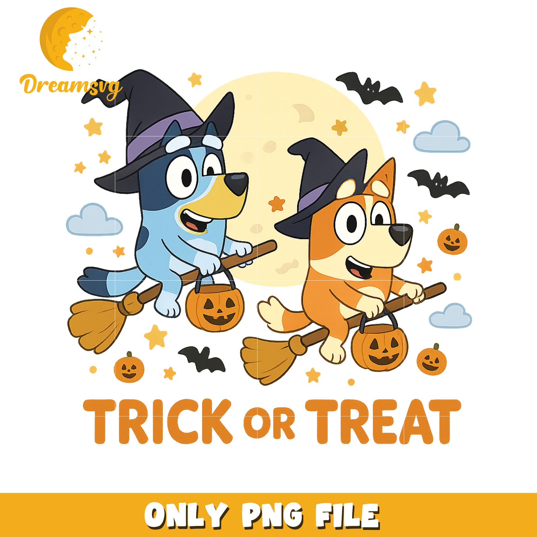 Trick or treat png, bluey halloween png, halloween toys png