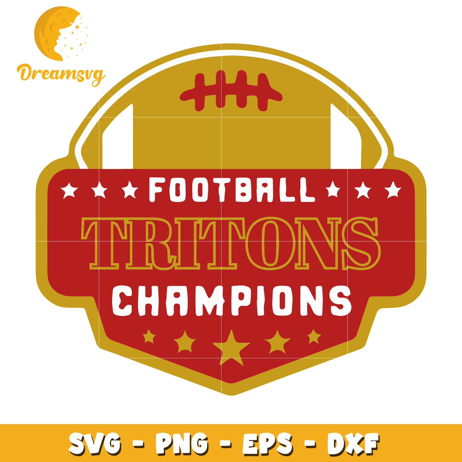 Tritons Football Champions SVG PNG EPS DXF