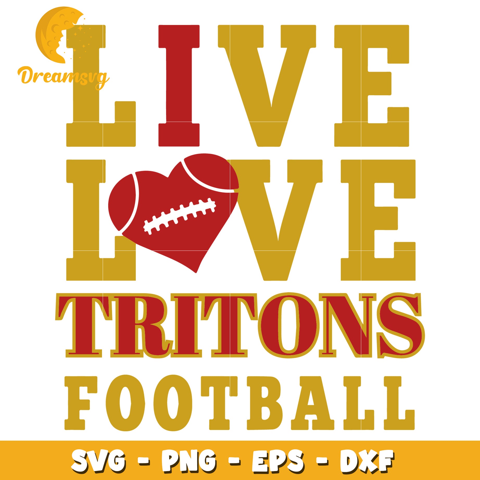 Tritons Football SVG PNG EPS DXF