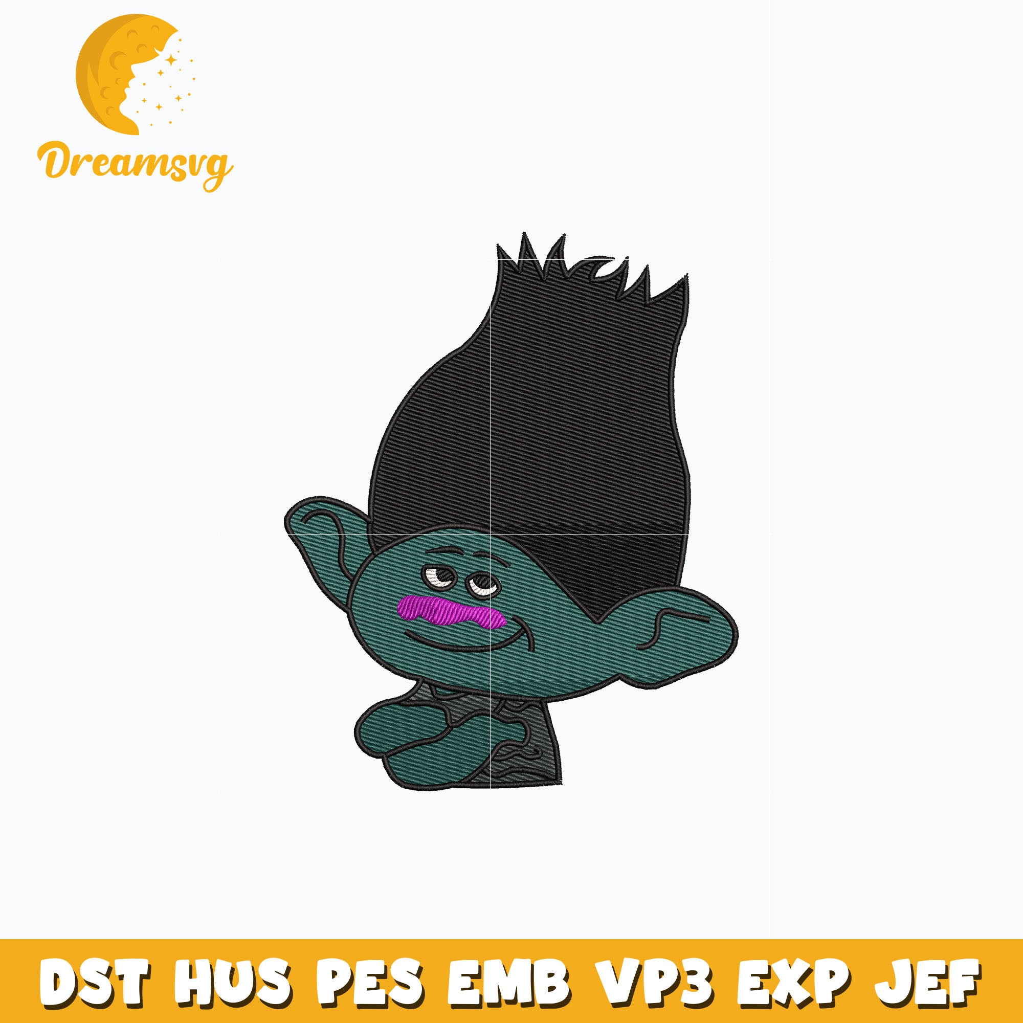 Trolls Branch embroidery design – DreamSVG Store