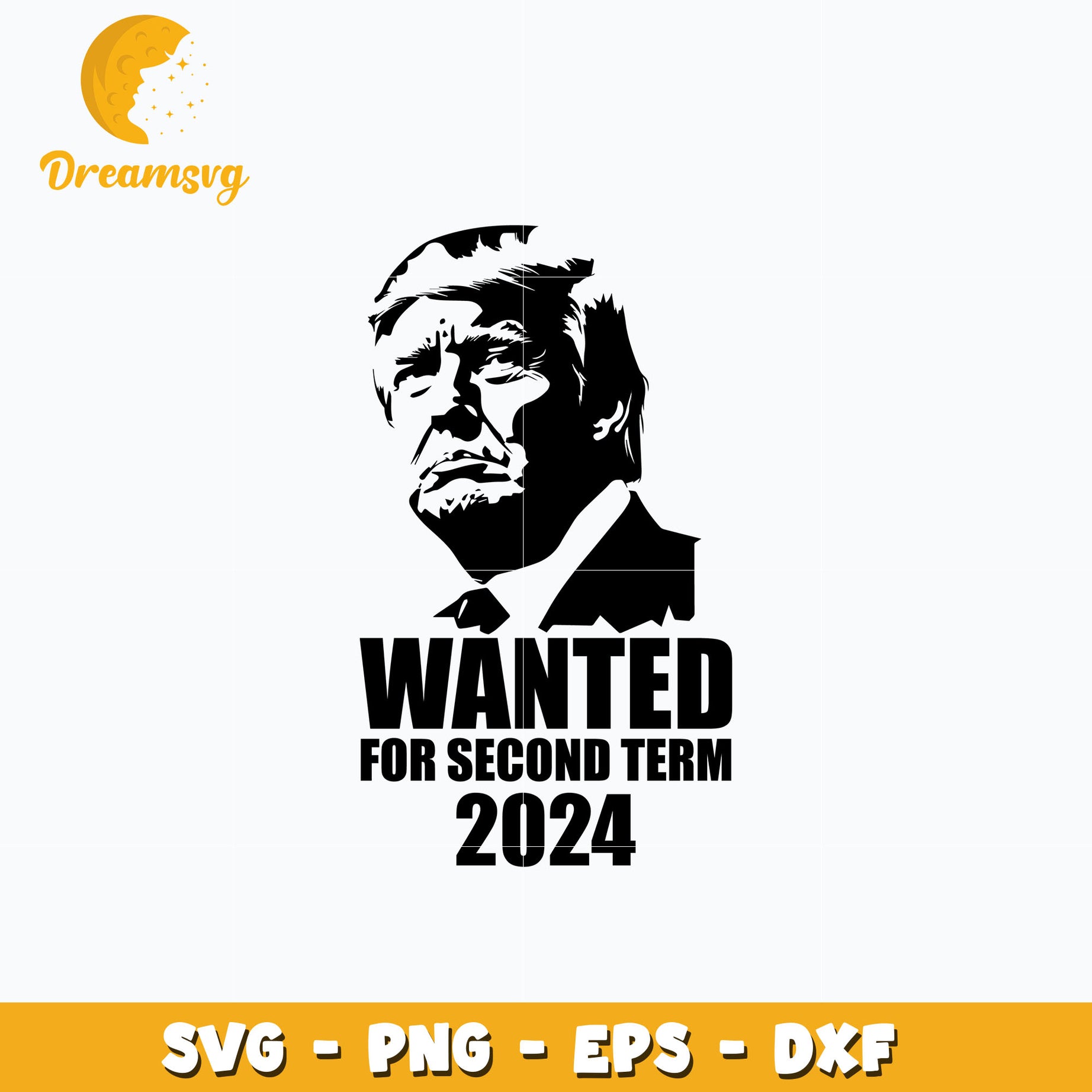 Wanted For Second Term 2024 svg, trending svg