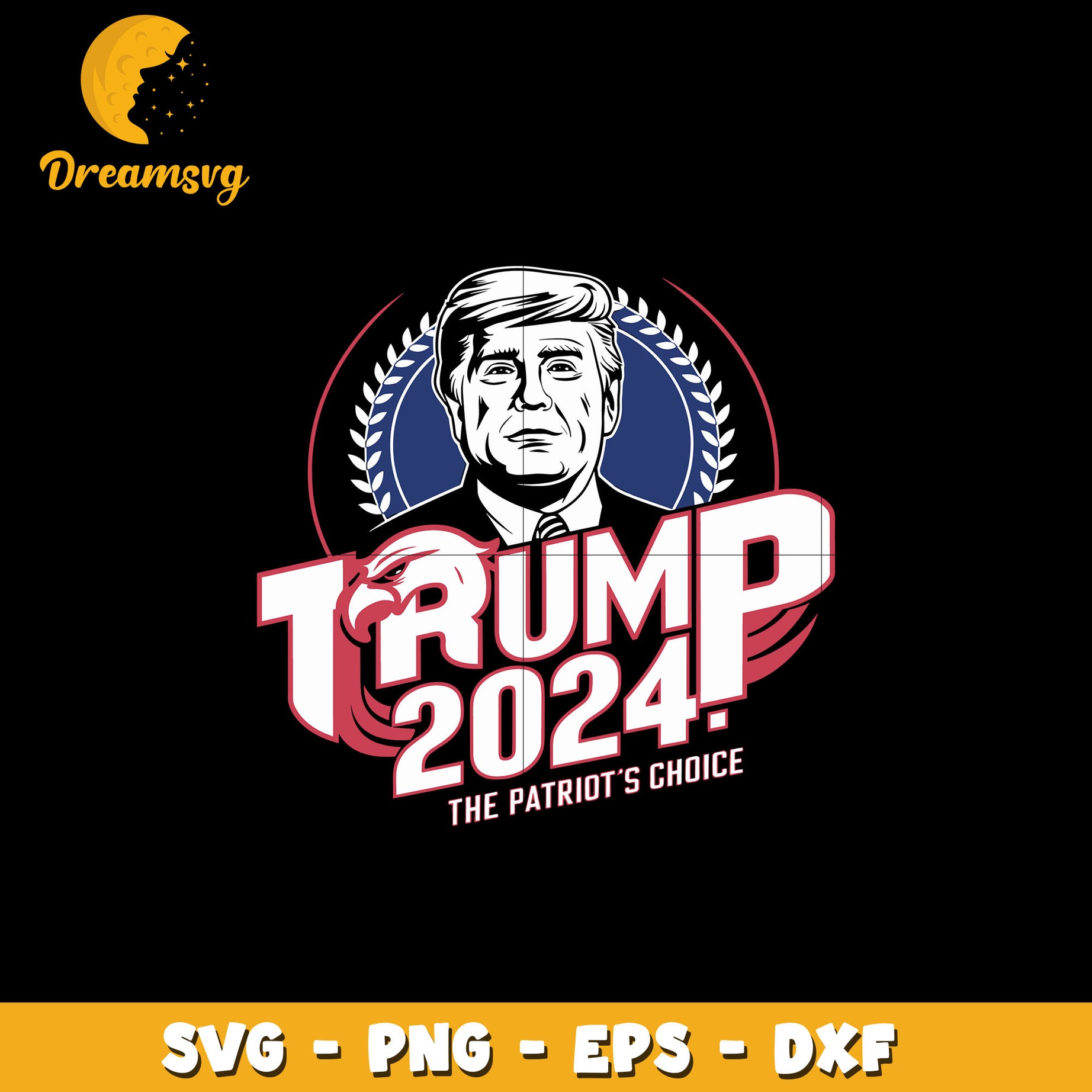 Trump 2024 The Patriot's Choice svg