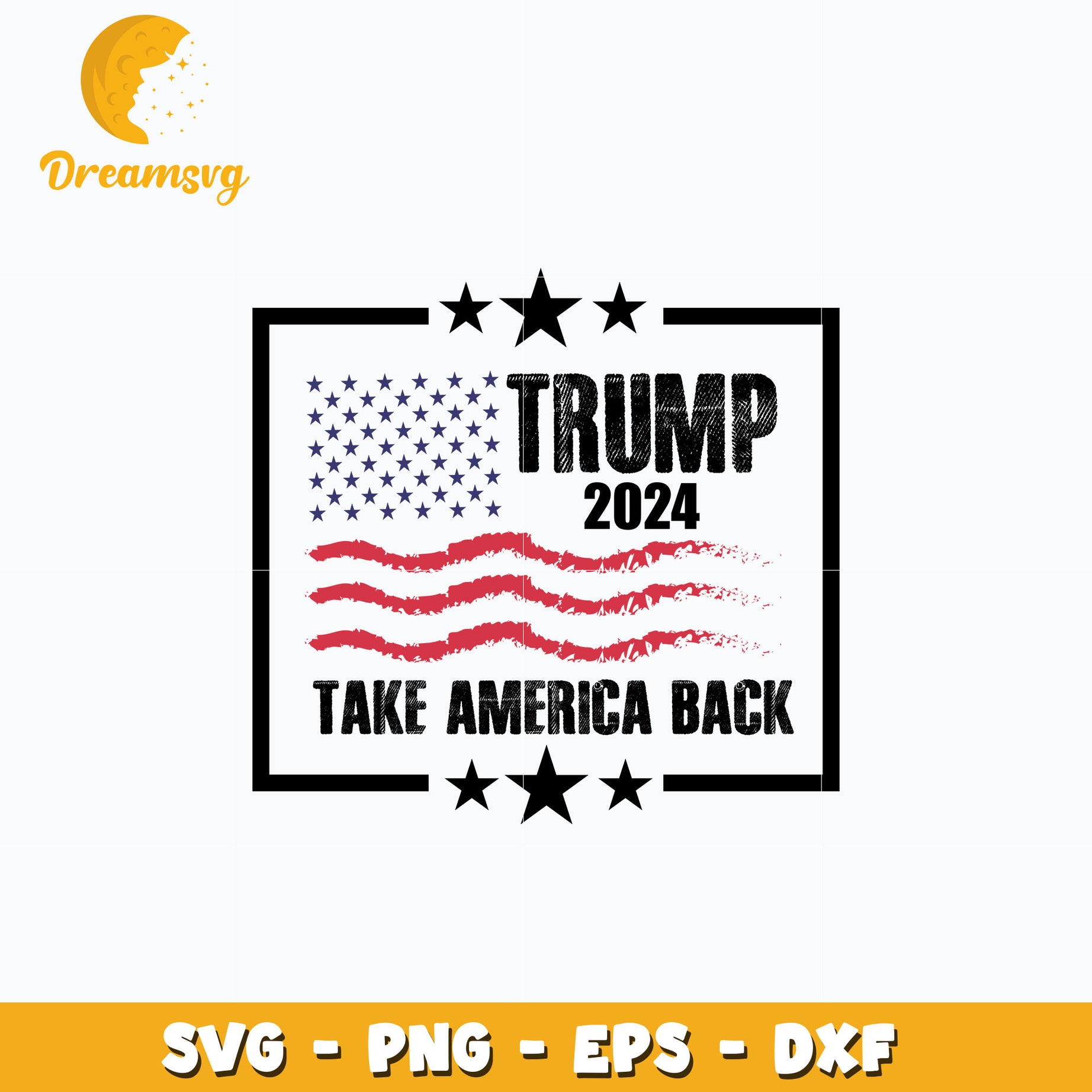 Take America Back flag svg, digital download