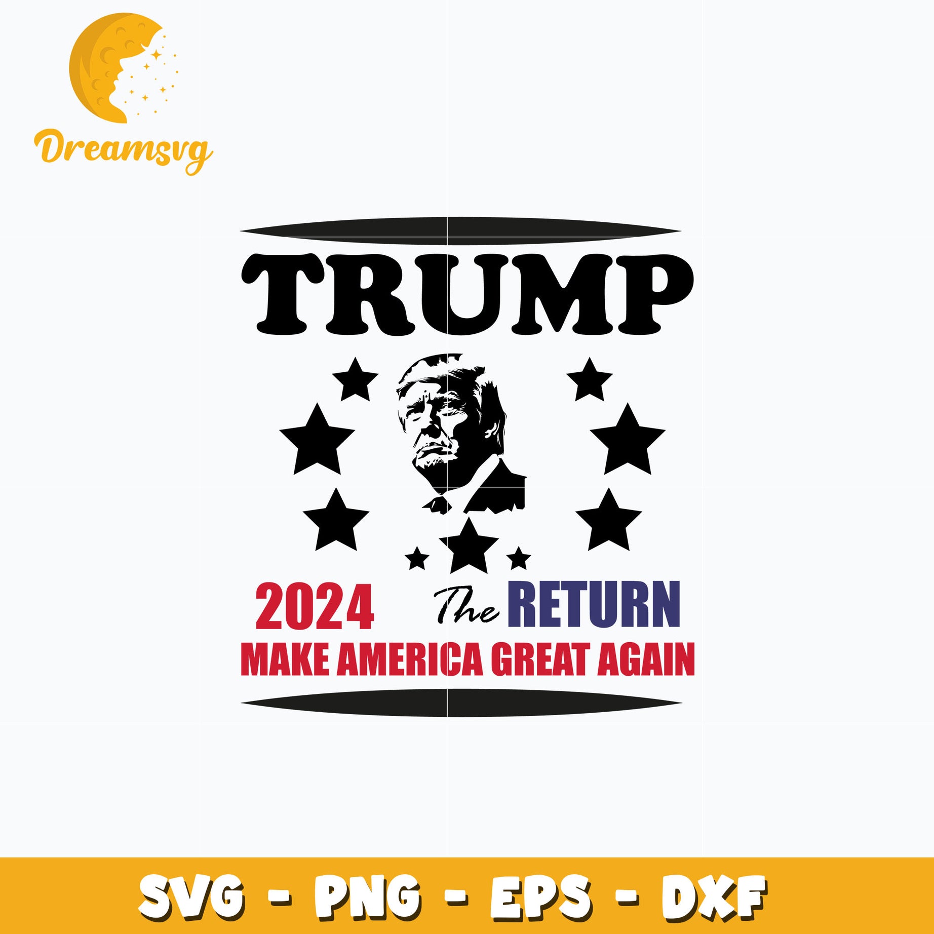 Trump 2024 the return make america great again svg