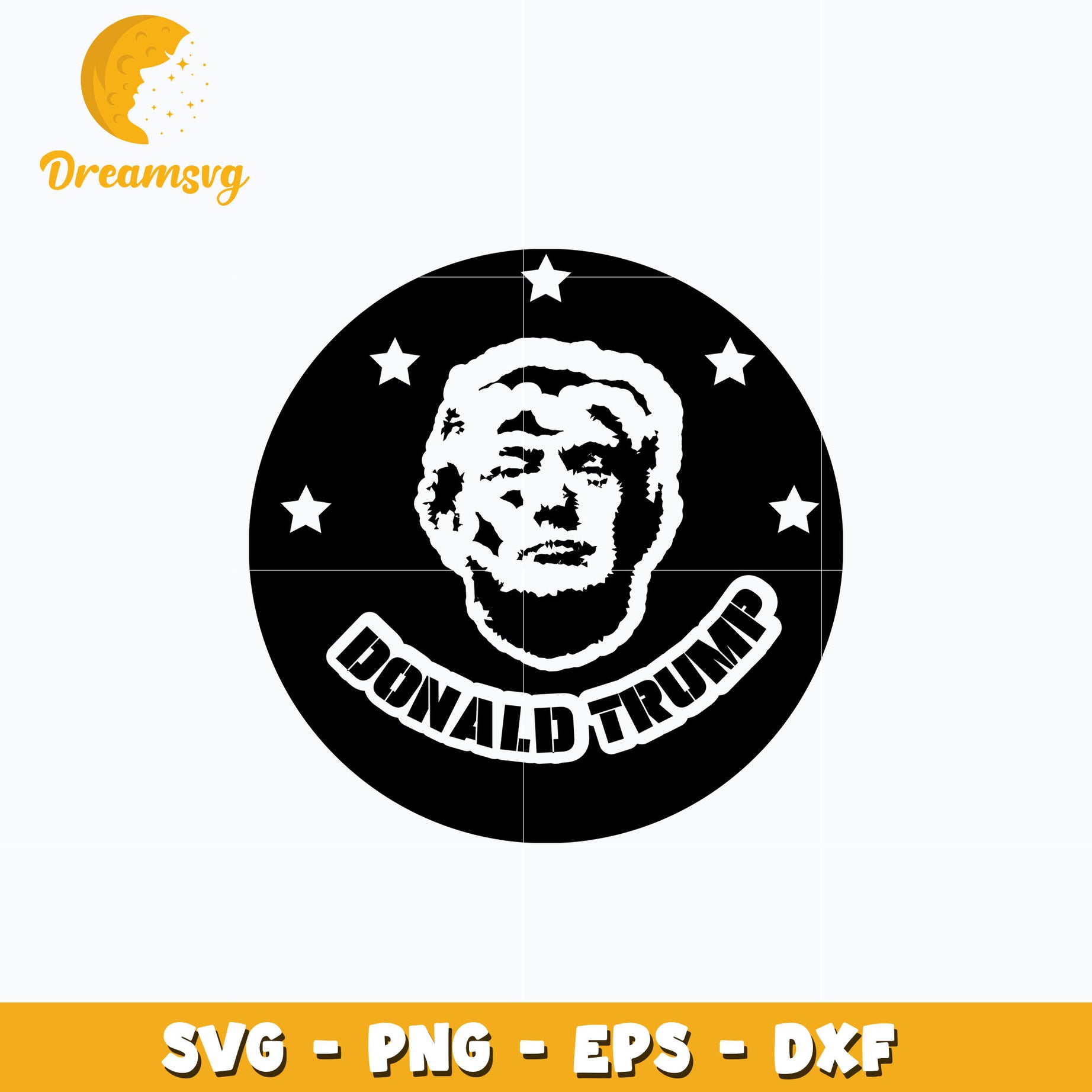 Donald trump logo design svg, digital download