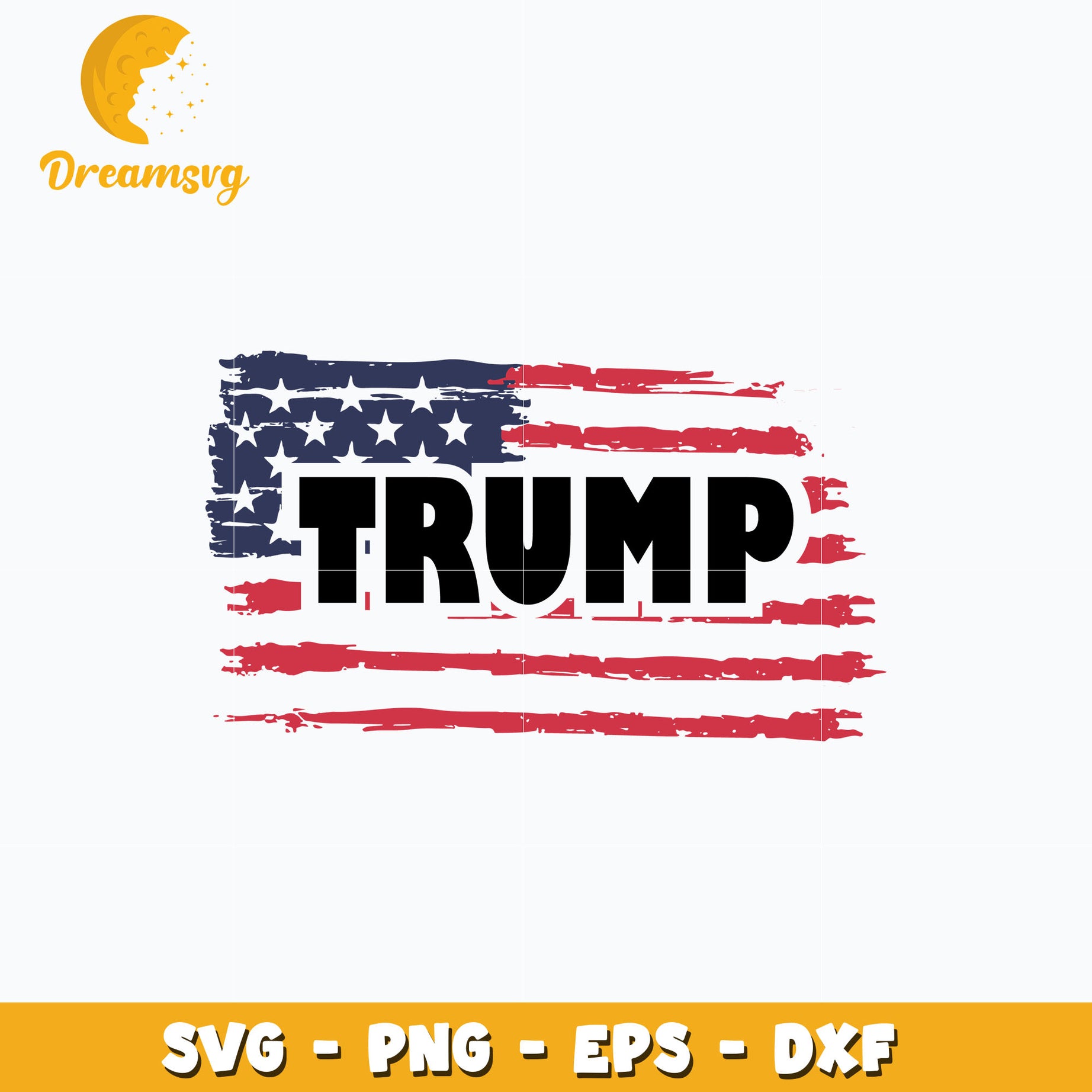 Trump Flag America design svg, digital download