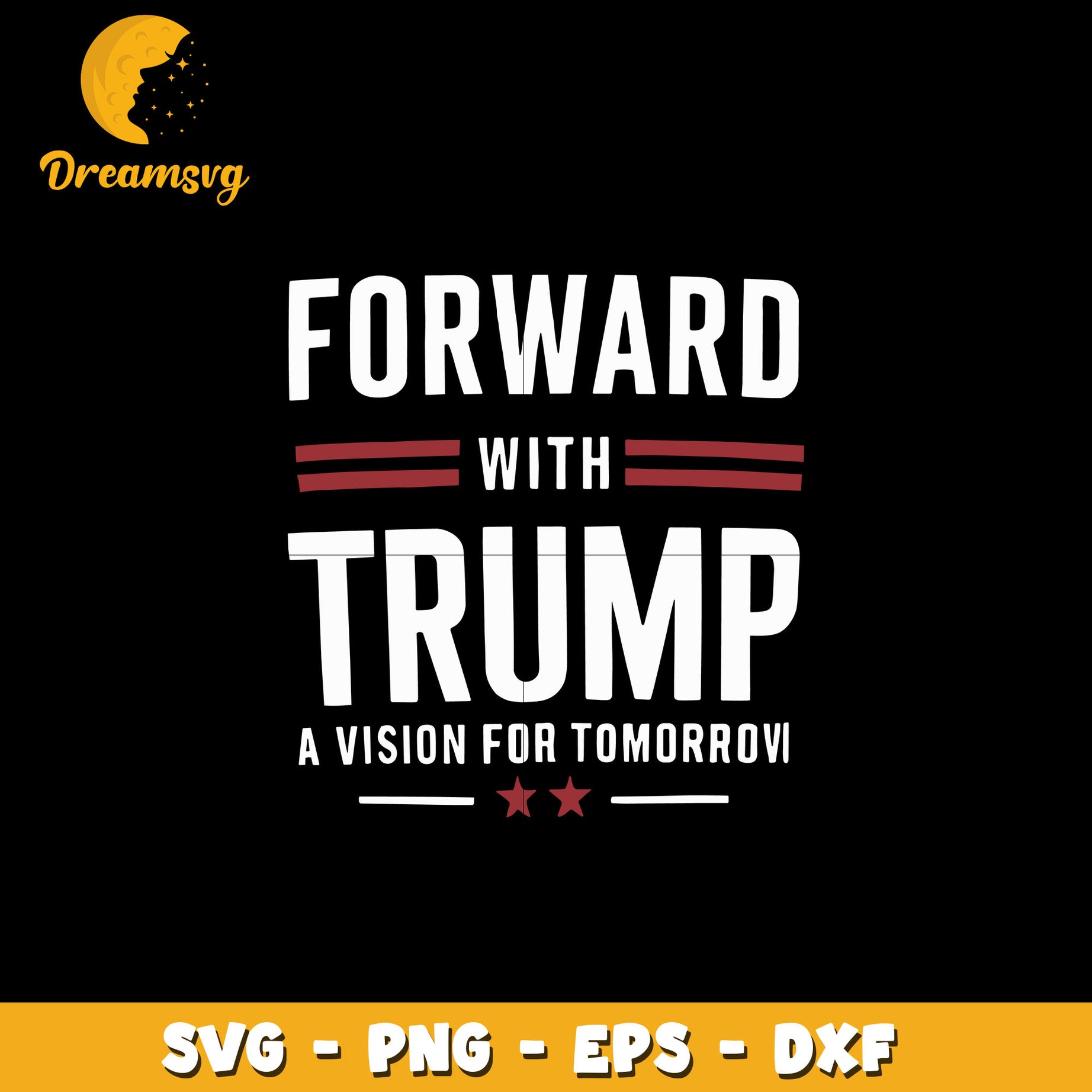 Forward with trump deisgn svg, instant download