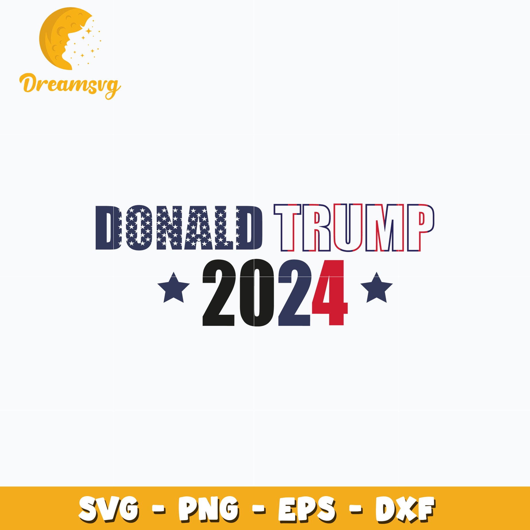 Donald Trump 2024 logo design svg