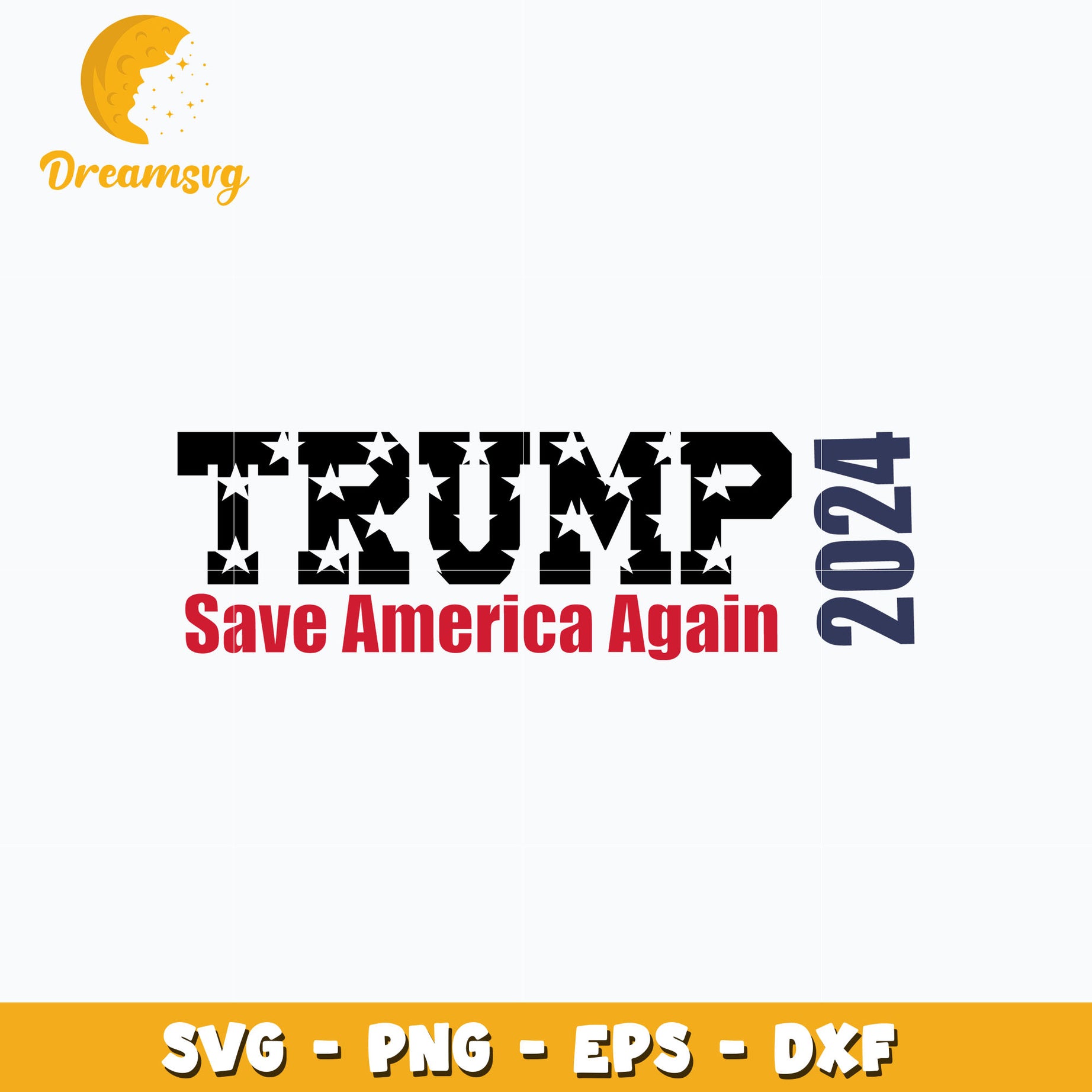 Trump 2024 Save America Again design svg