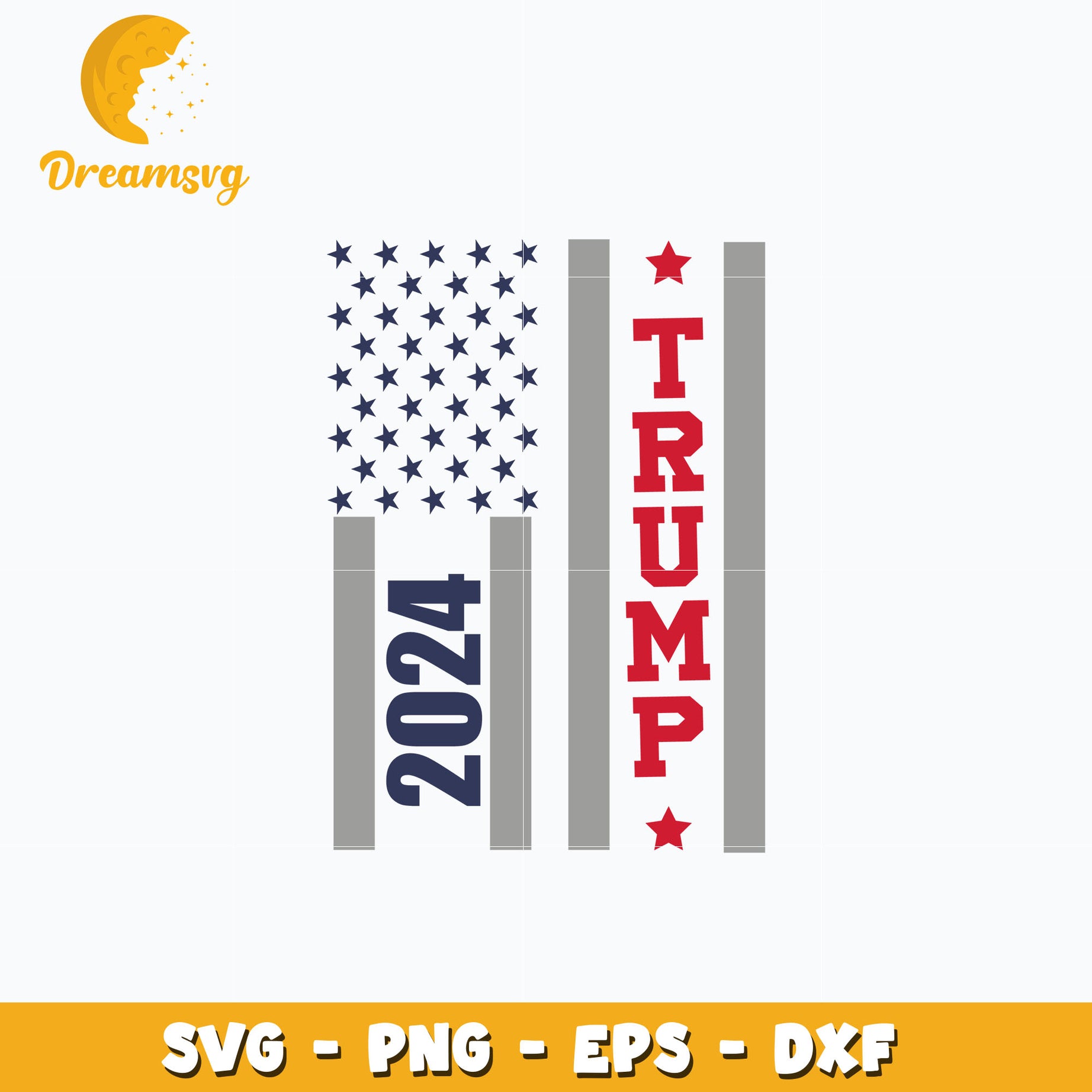 Trump 2024 flag svg, trending svg, instant download