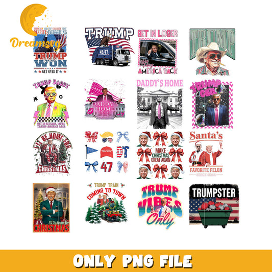 Trump 2024 PNG Bundle Designs & Graphics