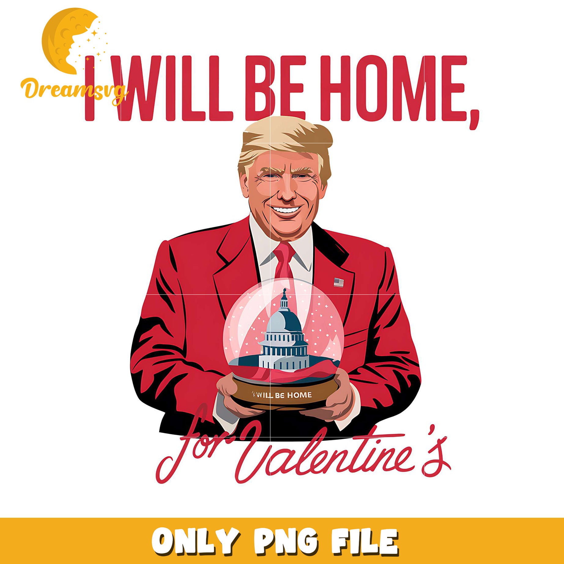 Trump Valentines PNG Design