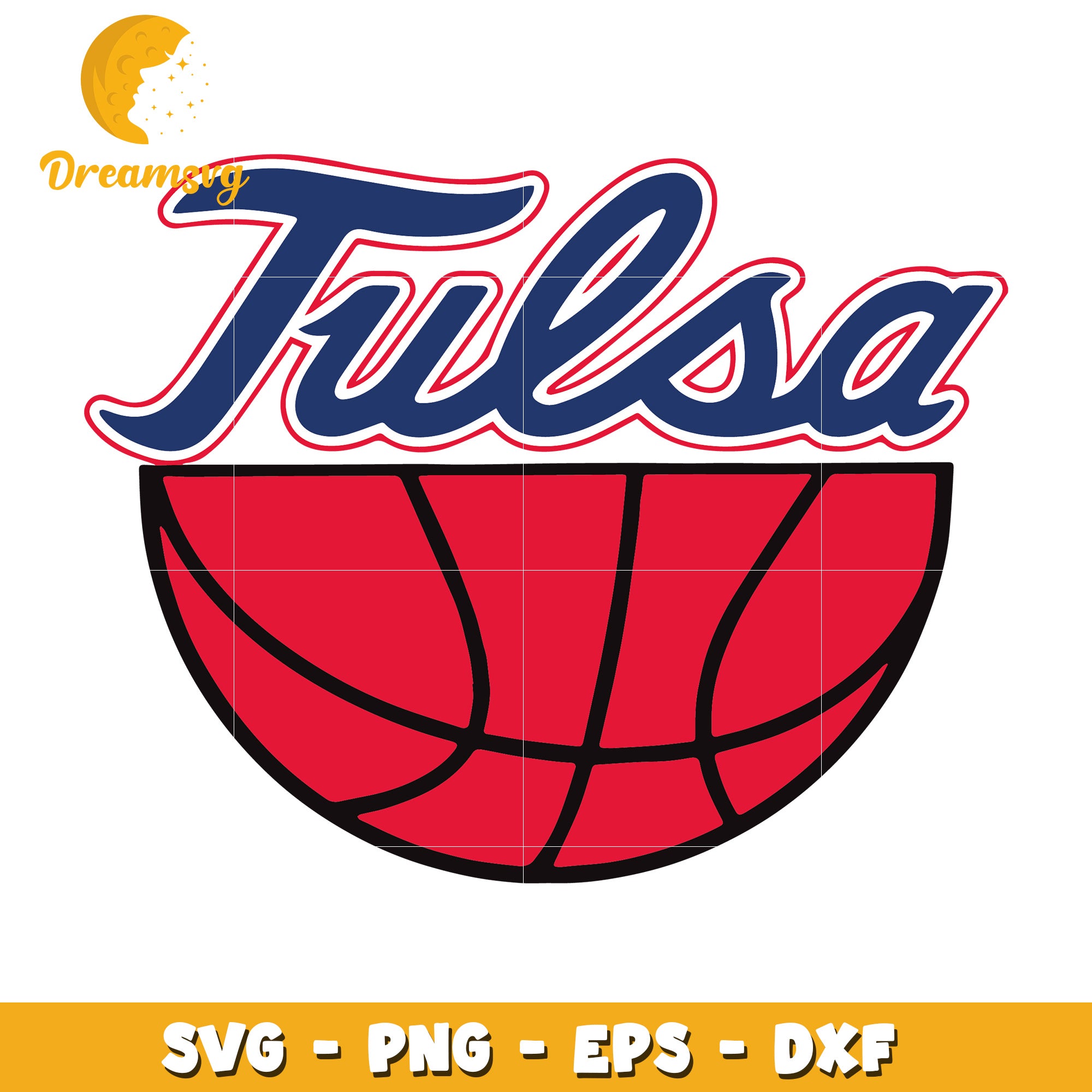 Tulsa Basketball Logo SVG Design for Crafts and Decor Ideas