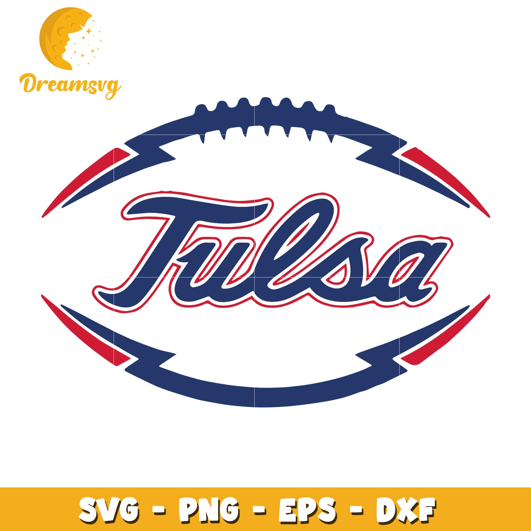 Tulsa Football SVG Cut File