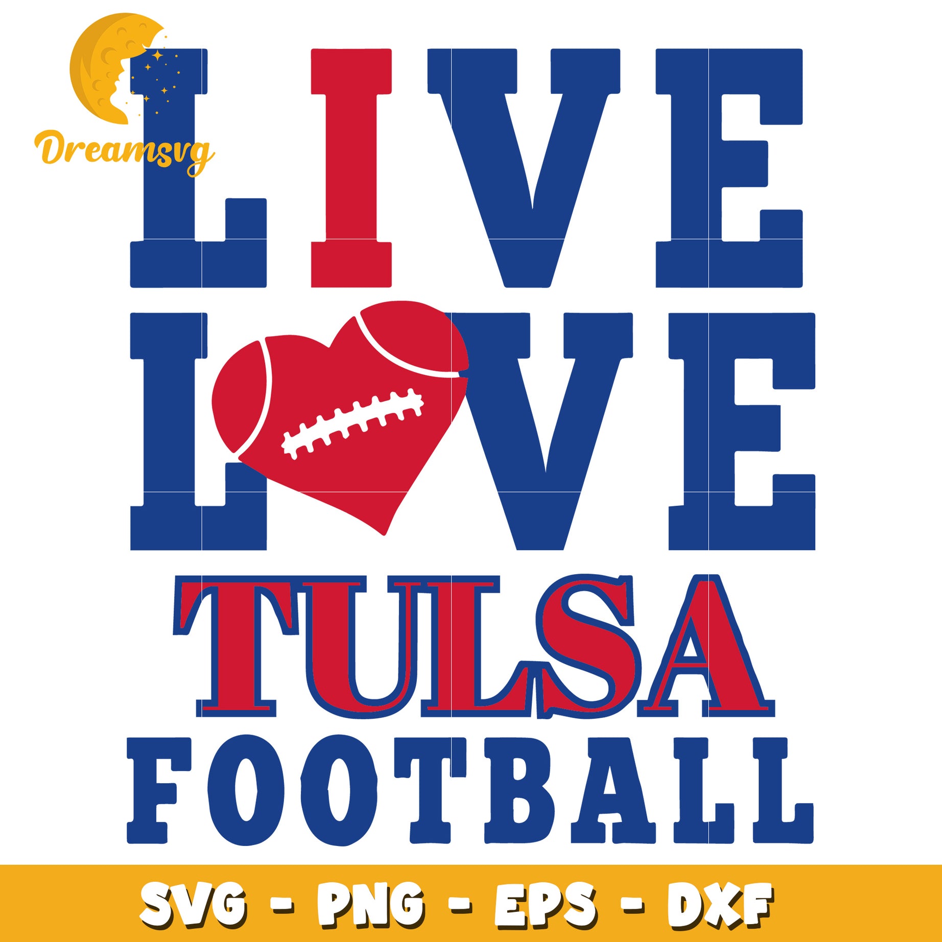 Tulsa Football SVG PNG EPS DXF