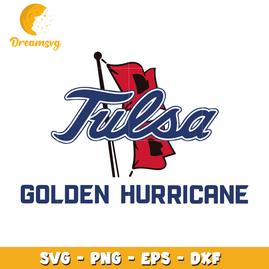 Tulsa Golden Hurricane SVG Design for Sports Fans and Projects