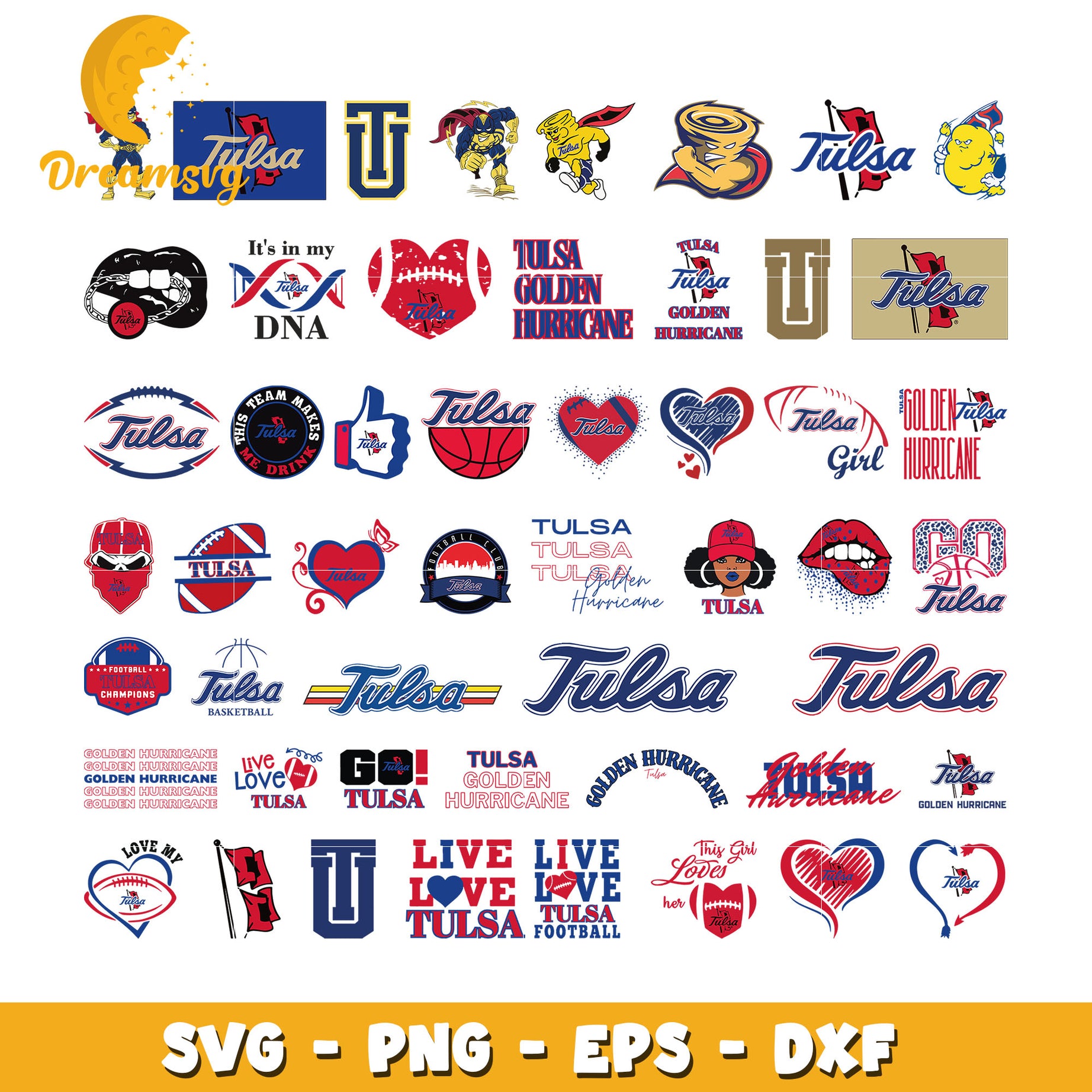 Tulsa golden hurricane logo bundle svg, tulsa golden hurricane​ svg