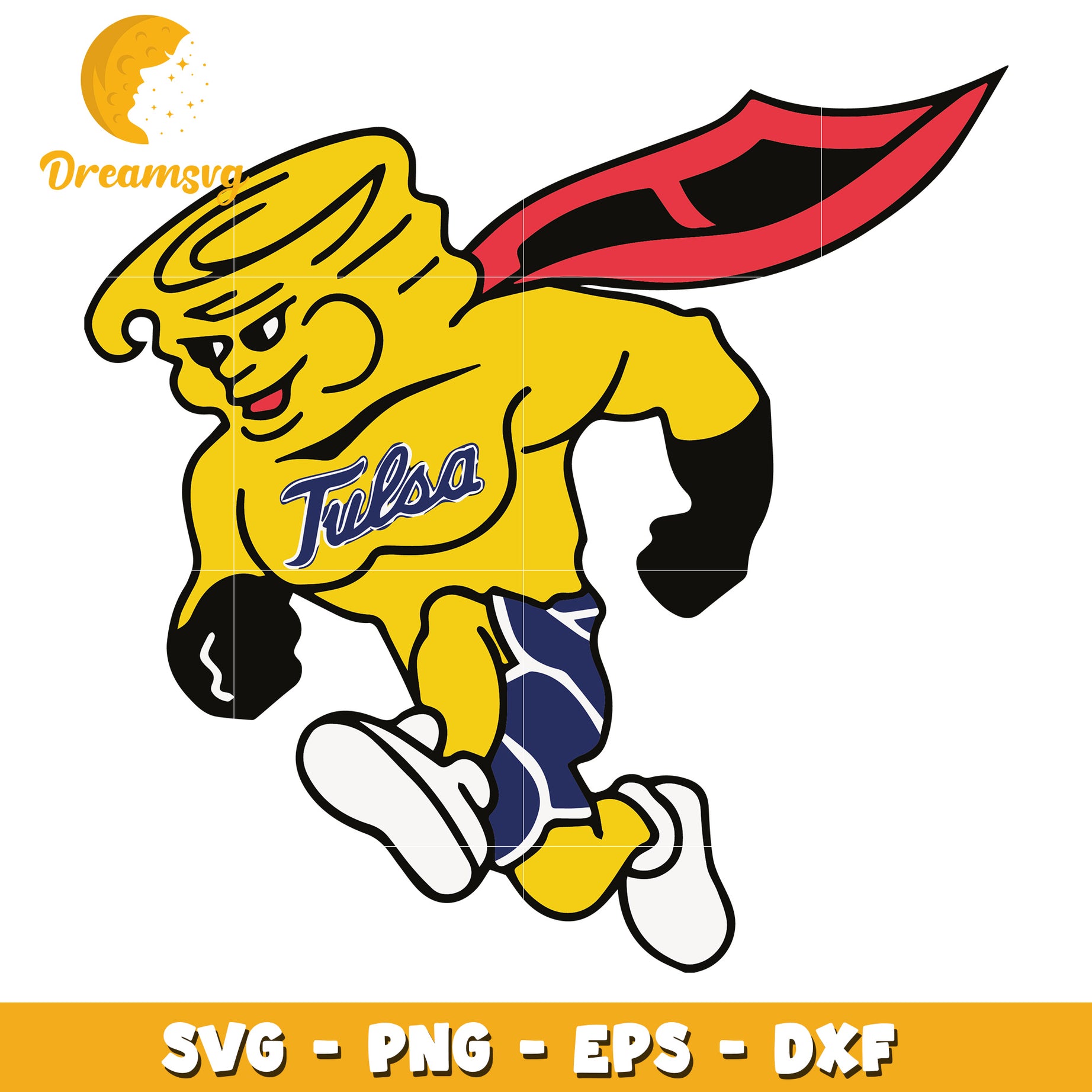 Tulsa Hurricane Mascot SVG PNG EPS DXF