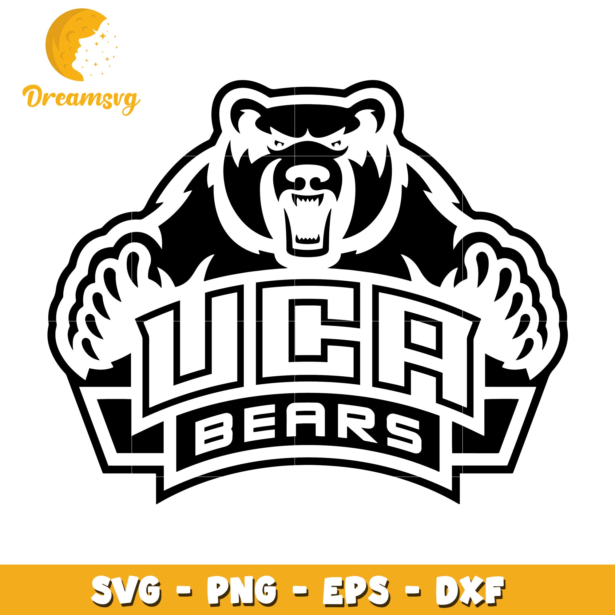 UCA Bears Logo SVG Design for Team Spirit and Merchandise Use ...