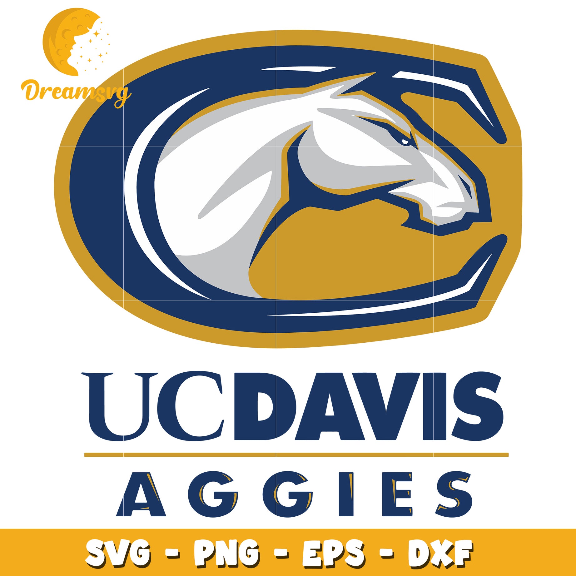 UCDavis Aggies SVG PNG EPS DXF Files