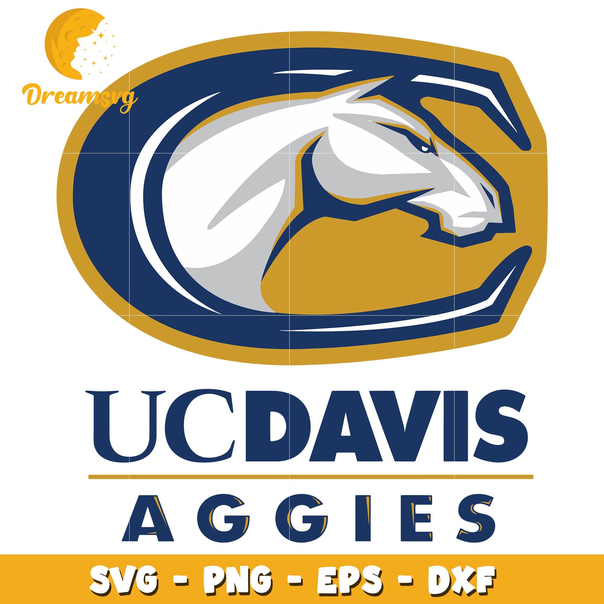 UCDavis Aggies SVG PNG EPS DXF Files