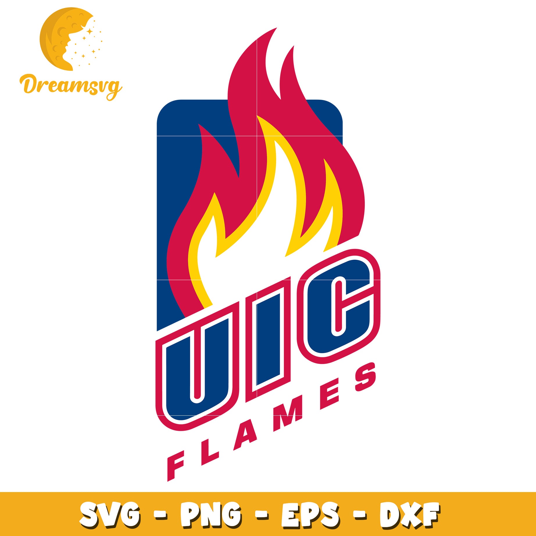 UCI Flames SVG PNG EPS DXF Files